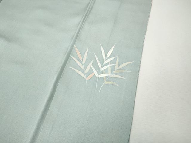 平和屋着物●訪問着 駒刺繍 渡橋草花文 暈し染め 正絹 逸品 CABH9970ut