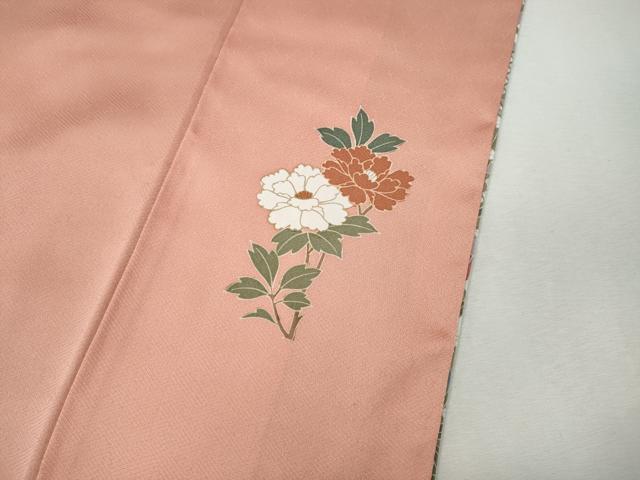 平和屋着物●訪問着 駒刺繍 扇面飛鶴草花文 金彩 正絹 逸品 CABH9971ut
