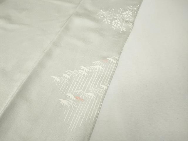 平和屋着物●訪問着 駒刺繍 雪輪草花文 金彩 鈴乃屋扱い 正絹 逸品 CABH9984ut