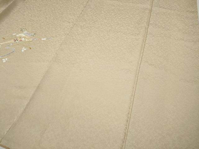 平和屋着物●訪問着 熨斗扇面舞花文 金彩 正絹 逸品 CABH9987ut