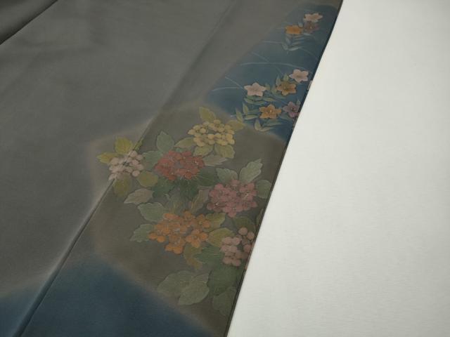 平和屋着物●訪問着 手描き 切嵌飛鶴鹿草花文 金彩 正絹 逸品 CABH9989ut