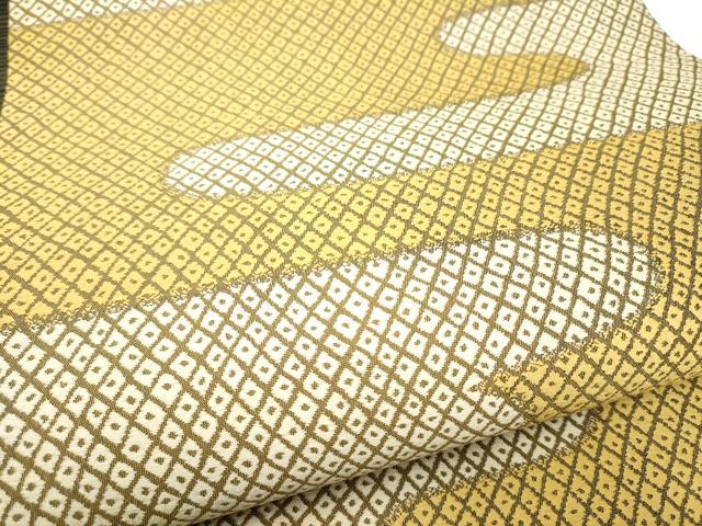 平和屋着物●両面 全通柄袋帯 エ霞文 正絹 逸品 CABI0090hy