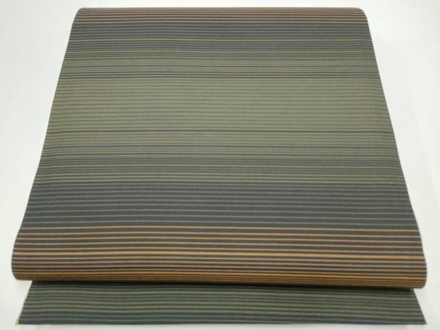 平和屋着物●両面 全通柄袋帯 エ霞文 正絹 逸品 CABI0090hy