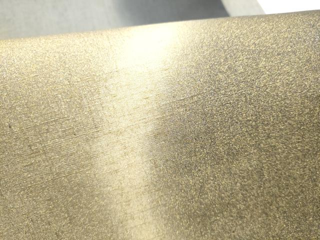 平和屋着物●五月みどりプロデュース 結城紬地 太鼓柄袋帯 霞文 金彩 正絹 逸品 CABI0101hy