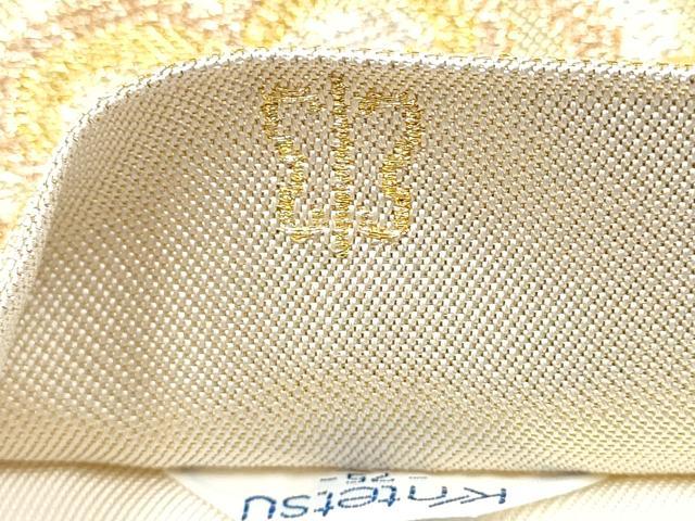 平和屋着物●西陣 川島織物 六通柄 本袋帯 唐織 菱桐唐草文 金糸 近鉄百貨店扱い 正絹 逸品 CABI0103hy