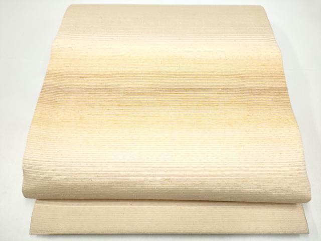 平和屋着物●みちのく創作 両面 全通柄袋帯 紬地 霞文 斎藤織物謹製 証紙付き 正絹 逸品 CABI0105hy