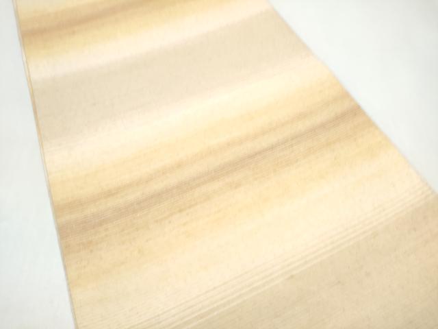 平和屋着物●みちのく創作 両面 全通柄袋帯 紬地 霞文 斎藤織物謹製 証紙付き 正絹 逸品 CABI0105hy