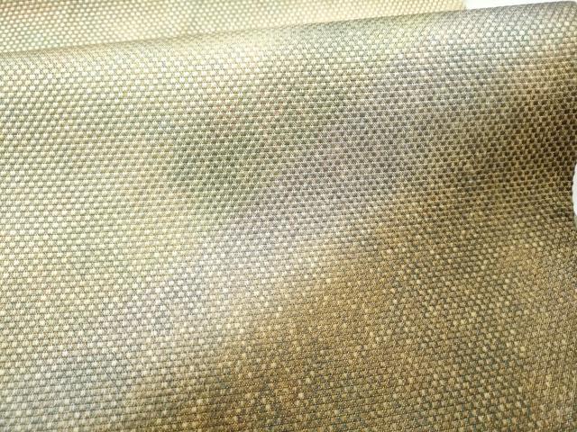平和屋着物●太鼓柄袋帯 霞文 金糸 正絹 逸品 CABI0121hy