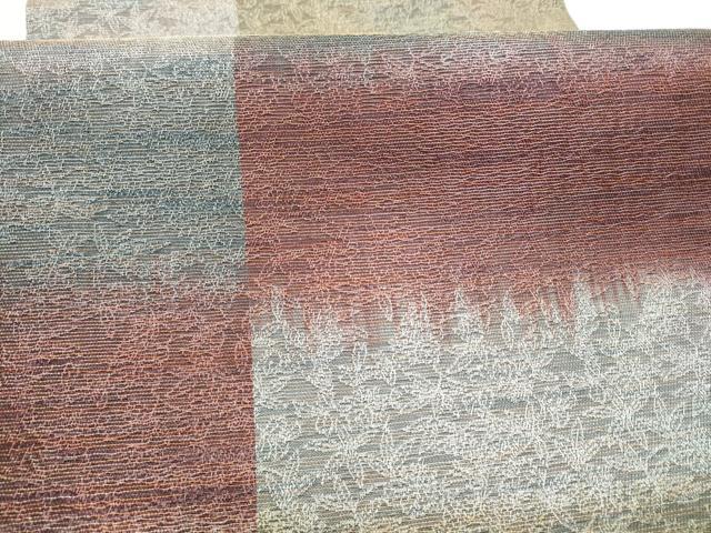 平和屋着物●紋屋井関 御寮織 六通柄袋帯 霞草花文 金糸 正絹 逸品 CABI0122hy