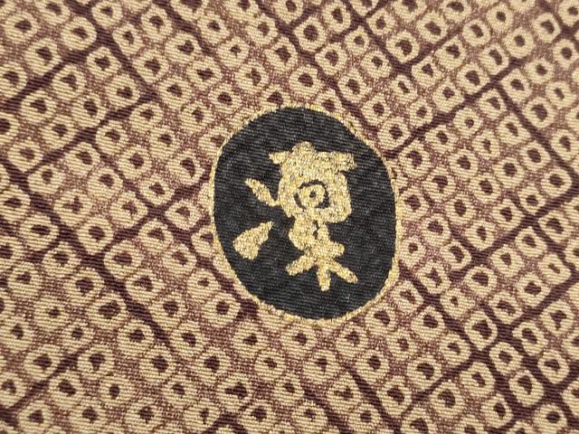 平和屋着物●太鼓柄袋帯 作家物 総刺繍 雲龍 金糸 正絹 逸品 CABI0123hy