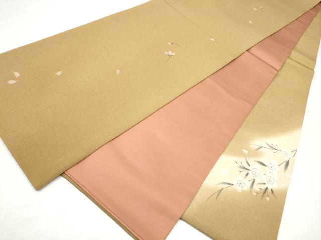 平和屋着物●太鼓柄袋帯 手描き 枝垂れ桜文 鬼しぼ縮緬 やまと誂製 正絹 逸品 CABI0130hy