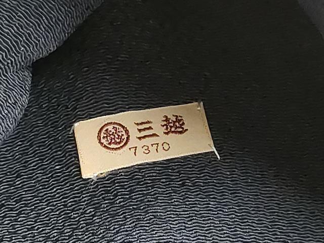 平和屋着物●全通柄 九寸名古屋帯 型染め 牡丹 鬼しぼ縮緬 三越扱い 正絹 逸品 CABI0156hy