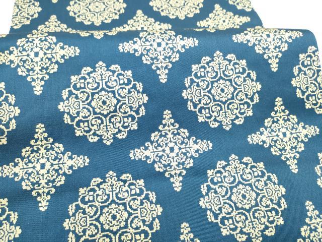 平和屋着物●龍村美術織物 九寸開き名古屋帯 稜華紋錦 正絹 逸品 CABI0191hy
