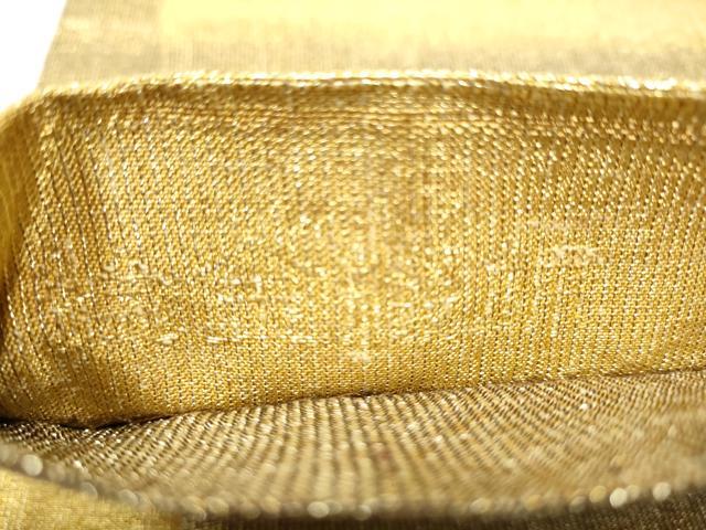 平和屋着物●桝屋高尾 (ねん金綴錦) 全通柄袋帯 段霞文 金糸 証紙・共箱付き 正絹 逸品 CABI0202hy