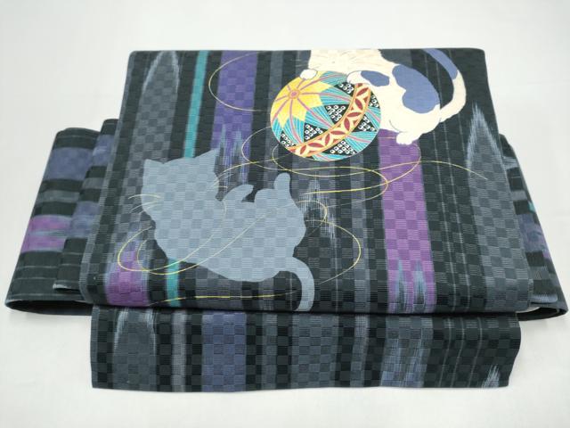 平和屋着物●ワンタッチつけ帯 猫 CABI0213hy