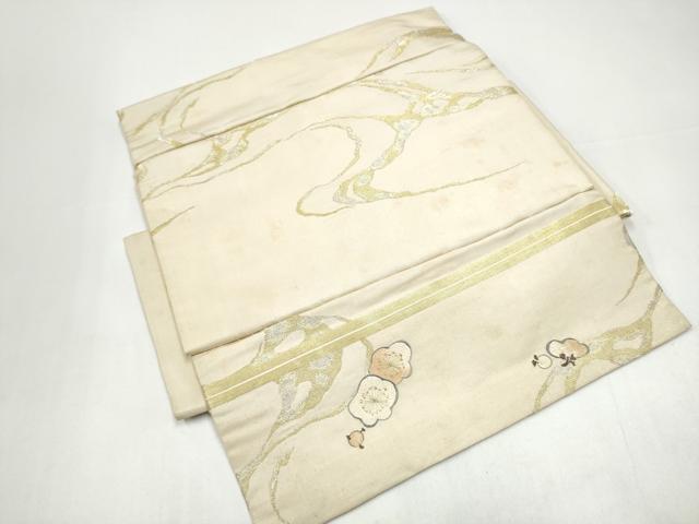 平和屋着物●アンティーク 大正ロマン 総手刺繍 鴛鴦文 金銀糸 正絹 逸品 CABI0216hy