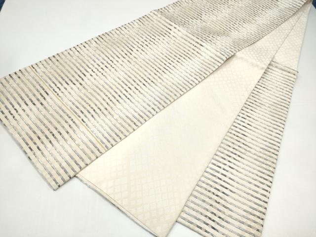 平和屋着物●六通柄袋帯 高貴燦彩文 金糸 正絹 逸品 CABI0223hy