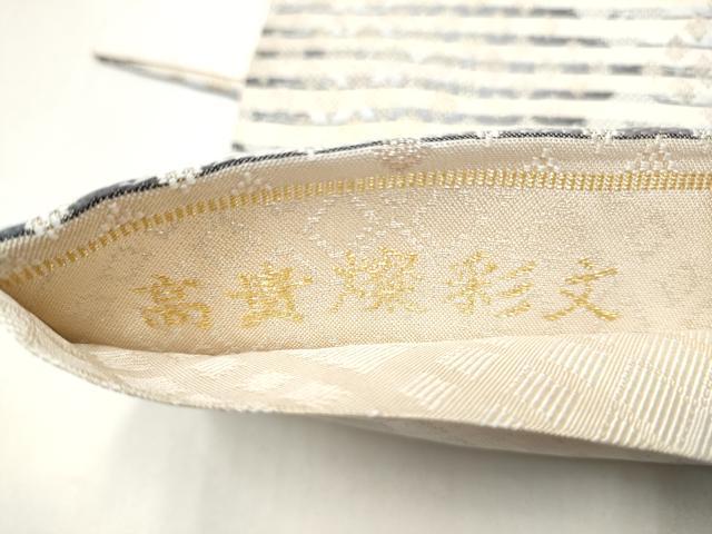 平和屋着物●六通柄袋帯 高貴燦彩文 金糸 正絹 逸品 CABI0223hy