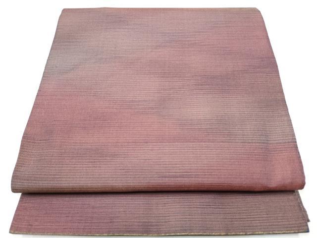 平和屋着物●全通柄 本袋帯 全色植物染色 霞文 正絹 逸品 CABI0237hy