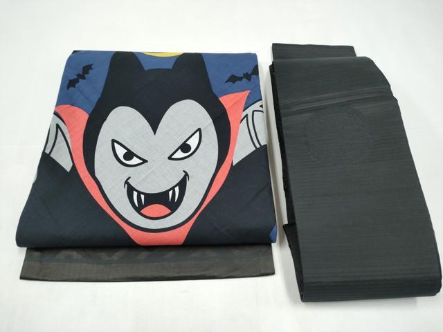 平和屋着物●つけ帯 コウモリ CABI0295hy