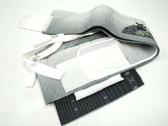 平和屋着物●ワンタッチつけ帯 パッチワーク 兎花丸文 やまと誂製 正絹 逸品 CABI0300hy