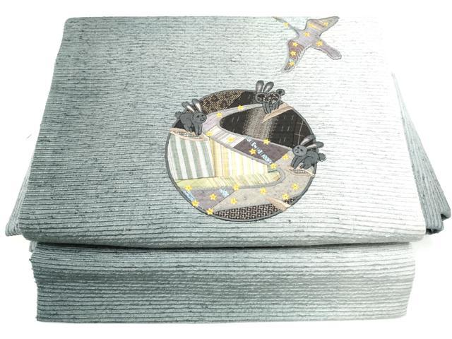 平和屋着物●ワンタッチつけ帯 パッチワーク 兎花丸文 やまと誂製 正絹 逸品 CABI0300hy