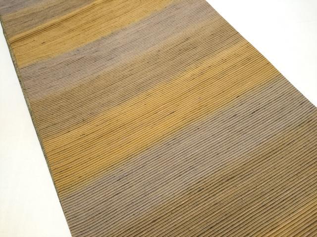 平和屋着物●両面 両方向 全通柄袋帯 紬地 霞文 正絹 逸品 CABI0307hy