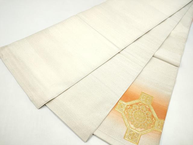 平和屋着物●太鼓柄袋帯 綴れ 蜀江花文 金糸 正絹 逸品 CABI0331hy