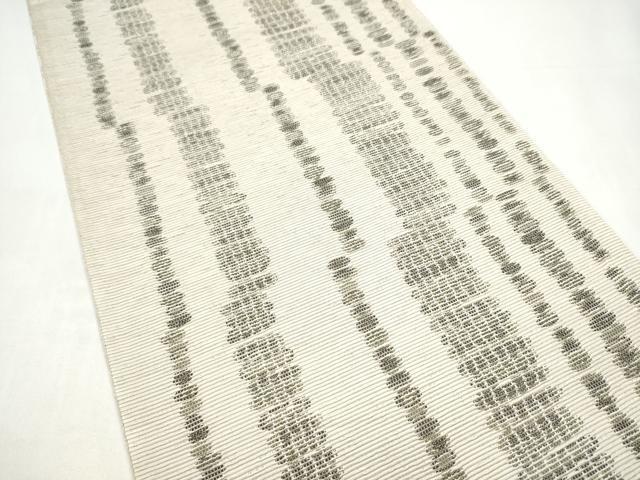 平和屋着物●六通柄袋帯 霞文 正絹 逸品 CABI0349hy