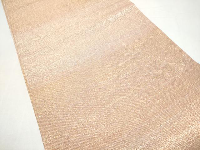 平和屋着物●桝屋高尾 (ねん金綴錦) 全通柄袋帯 段霞文 金糸 正絹 逸品 CABI0352hy