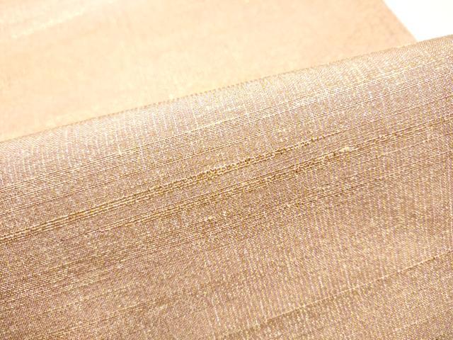 平和屋着物●桝屋高尾 (ねん金綴錦) 全通柄袋帯 段霞文 金糸 正絹 逸品 CABI0352hy