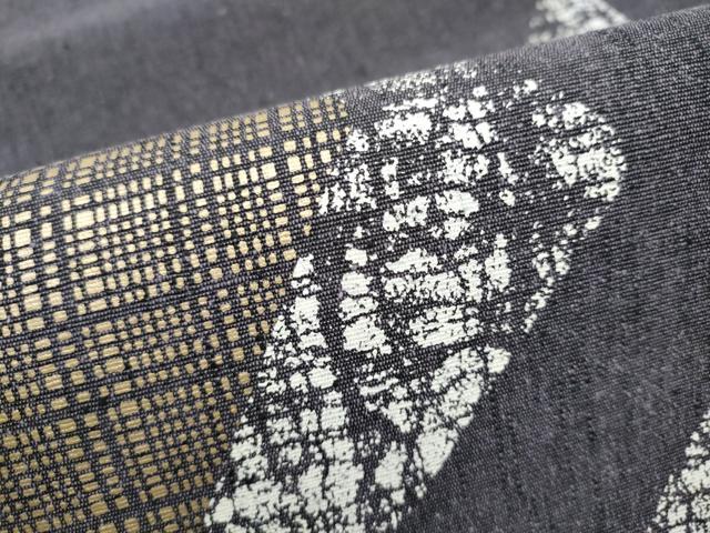 平和屋着物●六通柄袋帯 霞文 金銀糸 正絹 逸品 CABI0354hy