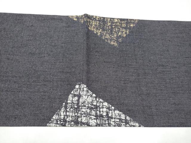 平和屋着物●六通柄袋帯 霞文 金銀糸 正絹 逸品 CABI0354hy