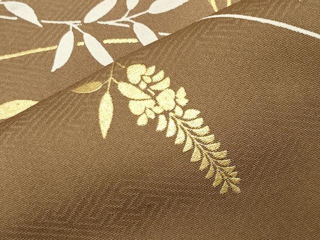 平和屋着物●訪問着 舞蝶草花文 暈し染め 金彩 正絹 逸品 CABI0403gh