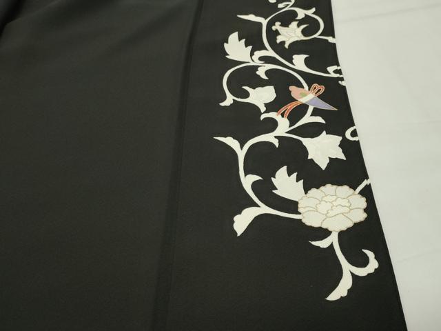 平和屋着物●豪華黒留袖 作家物 藤花房 宝尽くし花唐草文 金彩 正絹 逸品 CABI0418gh