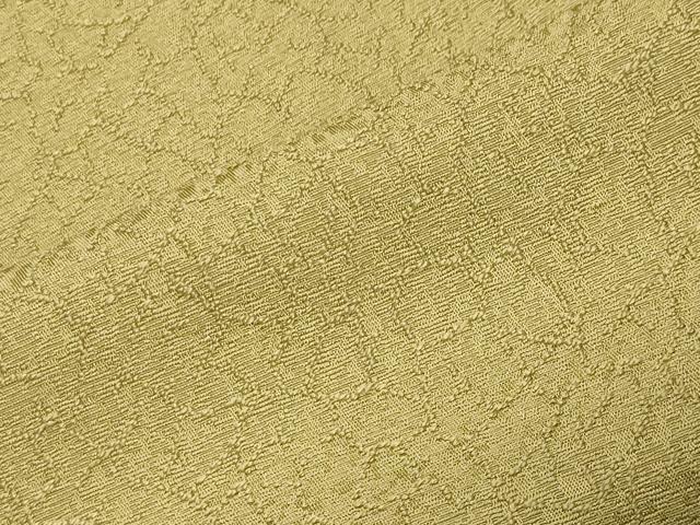 平和屋着物●上質な色無地 吉祥地紋 桑染色 正絹 逸品 CABI0426gh