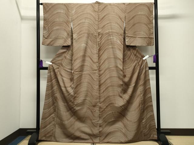 平和屋着物●洗える最高級着物 <英>はなぶさ謹製 小紋 吉祥文 ロング丈 CABI0428gh