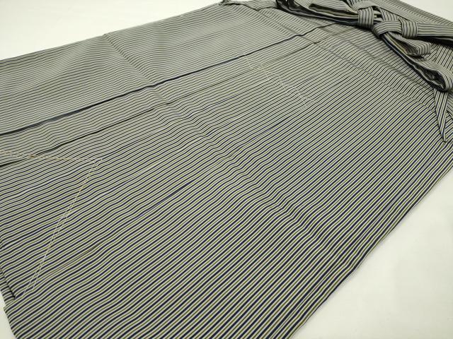 平和屋着物●男性 馬乗り袴 縞 正絹 逸品 未使用 CABI0453gh