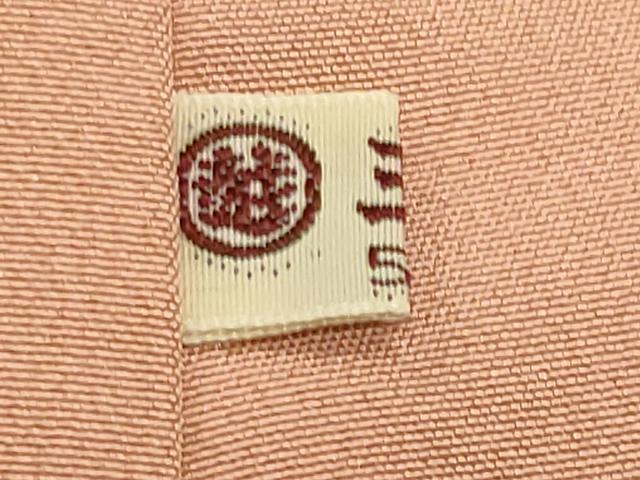 平和屋着物●上質な色無地 杏色 三越扱い 証紙付き 正絹 逸品 CABI0470gh