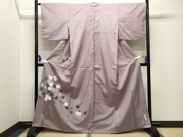 平和屋着物●中国三大刺繍 相良刺繍 本場大島紬 訪問着 作家物 枝梅文 正絹 逸品 CABI0480gh