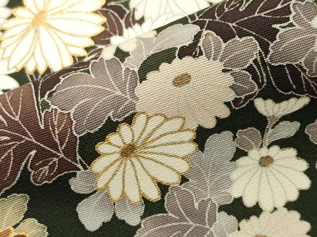 平和屋着物●訪問着 刺繍 菊文 暈し染め 金彩 正絹 逸品 CABI0481gh