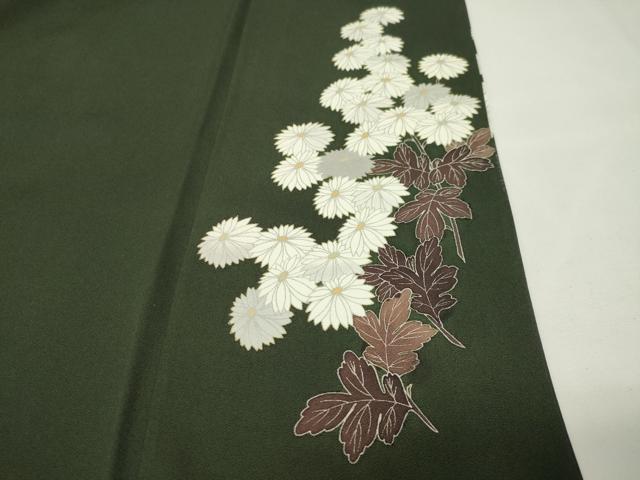 平和屋着物●訪問着 刺繍 菊文 暈し染め 金彩 正絹 逸品 CABI0481gh