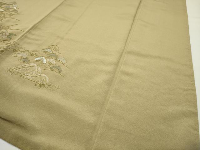平和屋着物●豪華色留袖 総刺繍 風景草花文 暈し染め 正絹 逸品 CABI0482gh