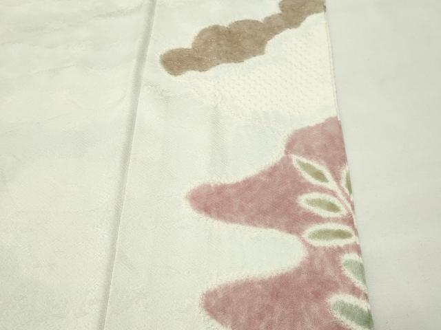 平和屋着物●訪問着 絞り 刺繍 草花文 金彩 正絹 逸品 CABI0485gh