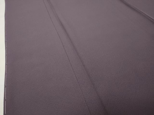 平和屋着物●上質な色無地 葡萄鼠色 正絹 逸品 未使用 CABI0489gh