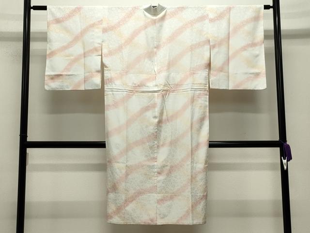 平和屋着物●洗える最高級着物 <英>はなぶさ謹製 長襦袢 無双仕立て 花唐草地紋 暈し染め CABI0490gh