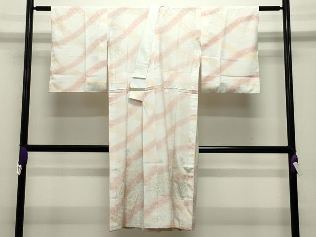 平和屋着物●洗える最高級着物 <英>はなぶさ謹製 長襦袢 無双仕立て 花唐草地紋 暈し染め CABI0490gh