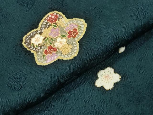 平和屋着物●上質な小紋 舞桜文 金彩 やまと誂製 ロング丈 正絹 逸品 CABI0499gh