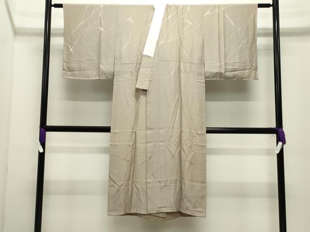 平和屋着物●長襦袢 無双仕立て 色無地 吉祥地紋 白茶色 やまと誂製 正絹 逸品 未使用 CABI0515gh