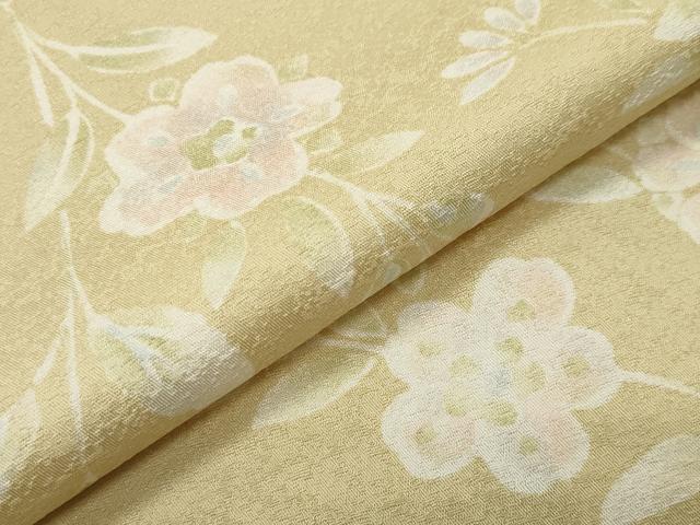 平和屋着物●上質な小紋 花唐草文 正絹 逸品 CABI0584gh